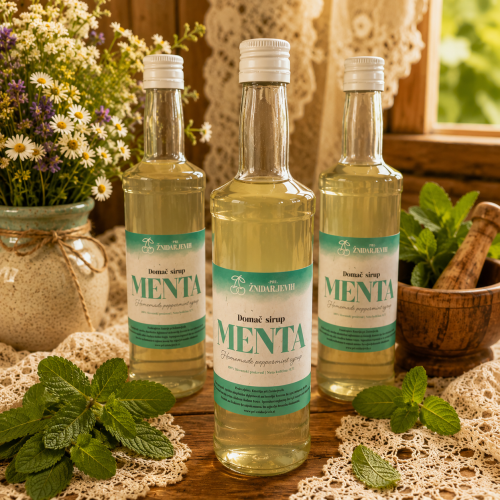Domač Mentin sirup